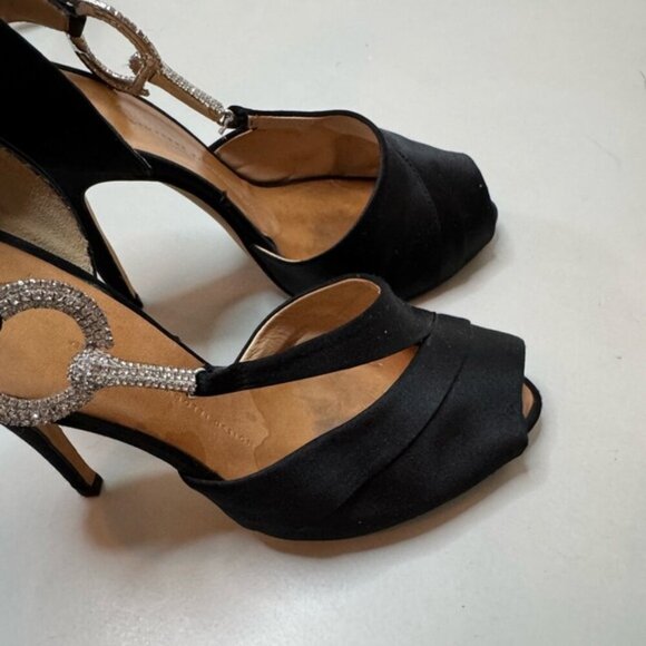 Giuseppe Zanotti Satin Crystal Embellished Heels - Size 8 | Elegant and Stunning - Picture 13 of 16